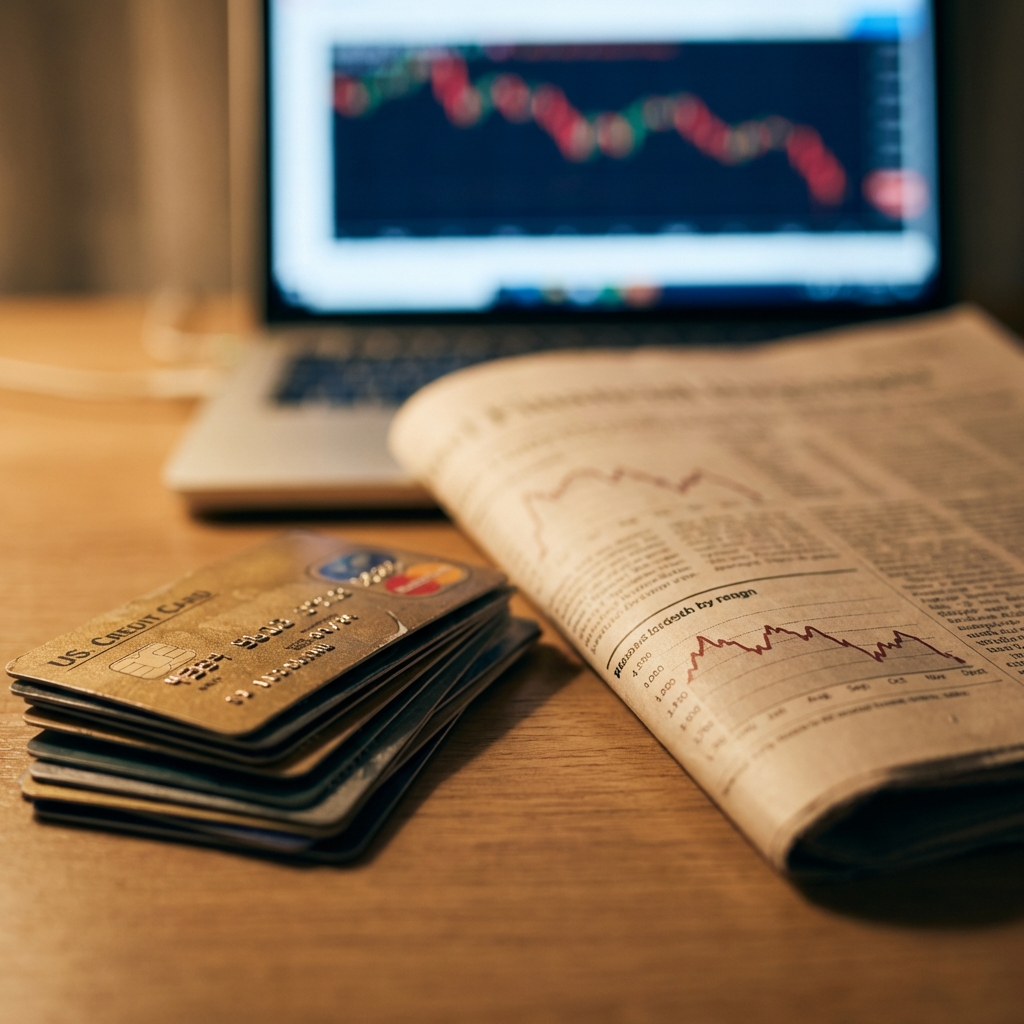 U.S. credit card defaults rising